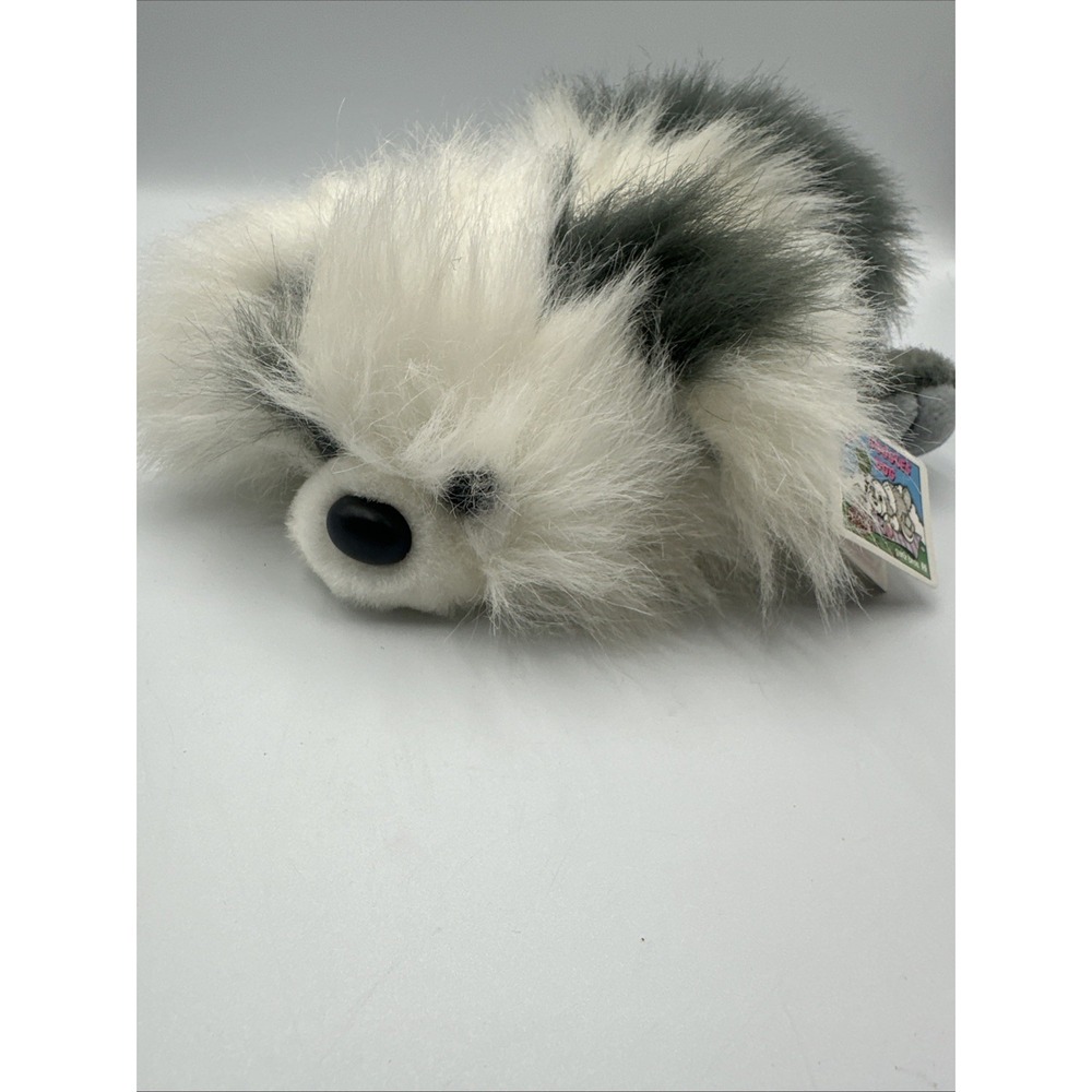 VTG Ganz Heritage Collection Baby GOOGLES Dog‎ plush toy Gray White NEW Tags 11"